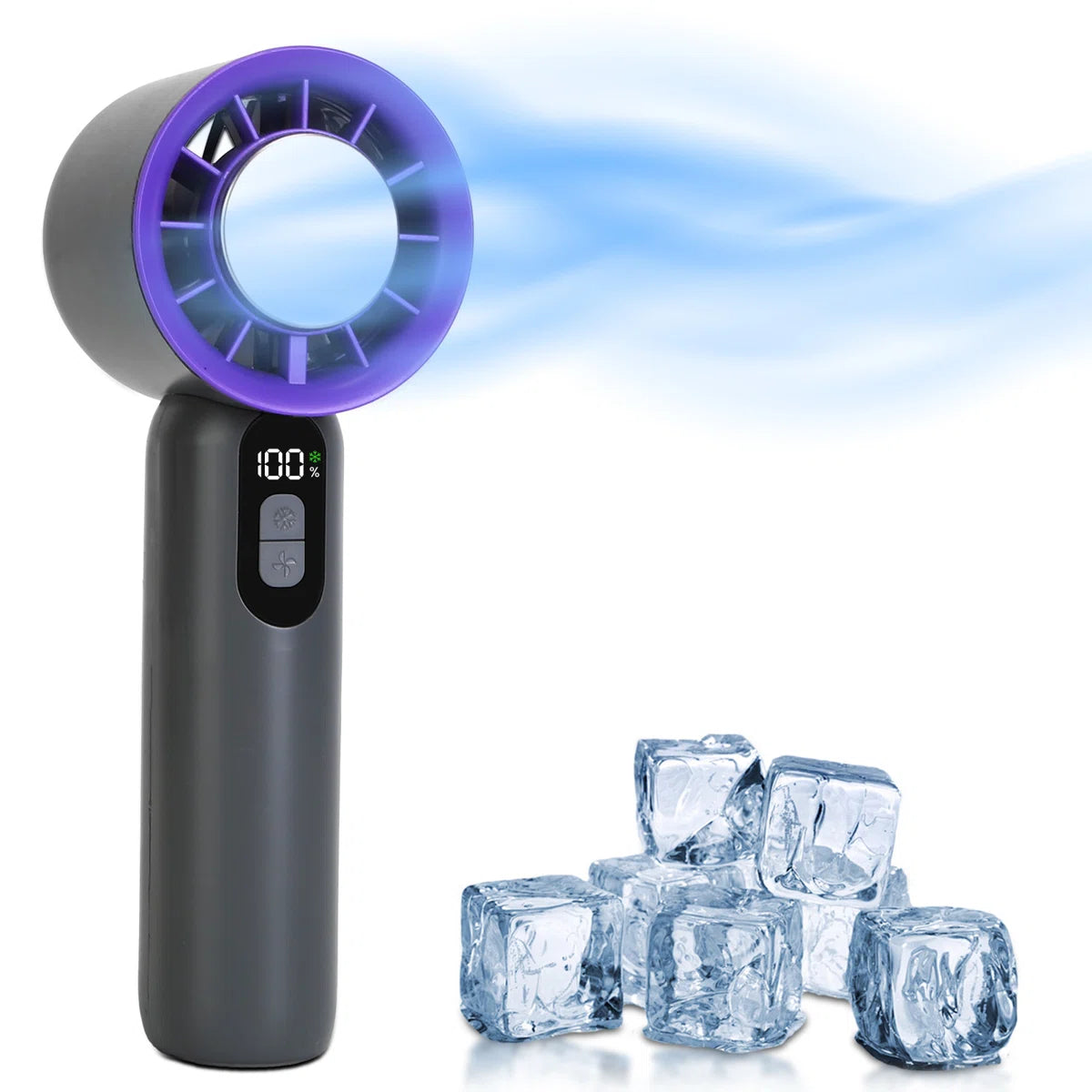 100 Speed Handheld Fan With Ice Cooler