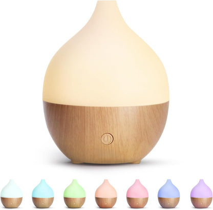Essential Oil Diffuser, Cool Mist Humidifier with Warm White Lights, for Office Hom