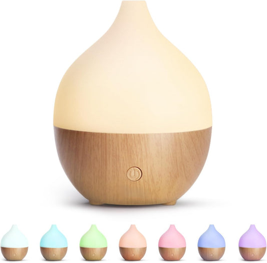 Essential Oil Diffuser, Cool Mist Humidifier with Warm White Lights, for Office Hom