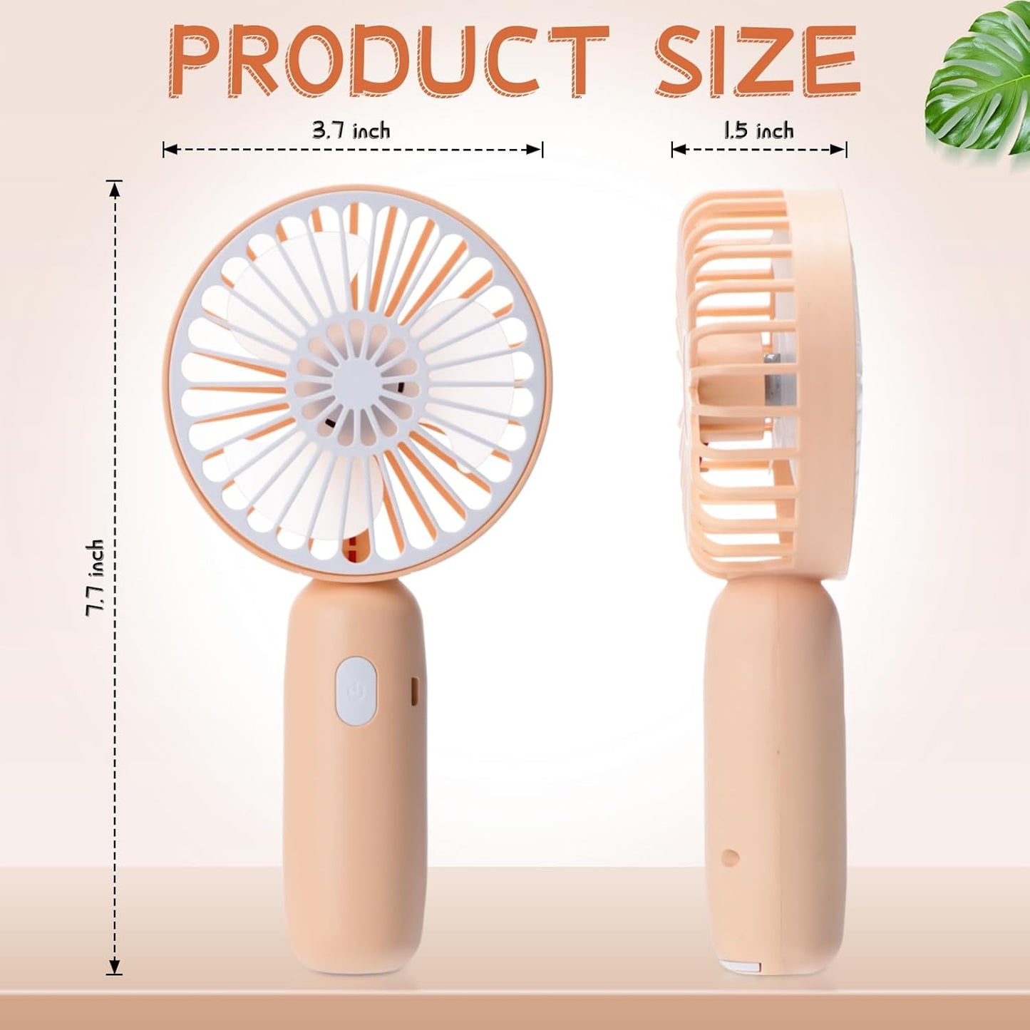Mini portable handheld fan, perfect for travel.
