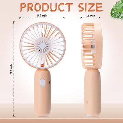 Mini portable handheld fan, perfect for travel.
