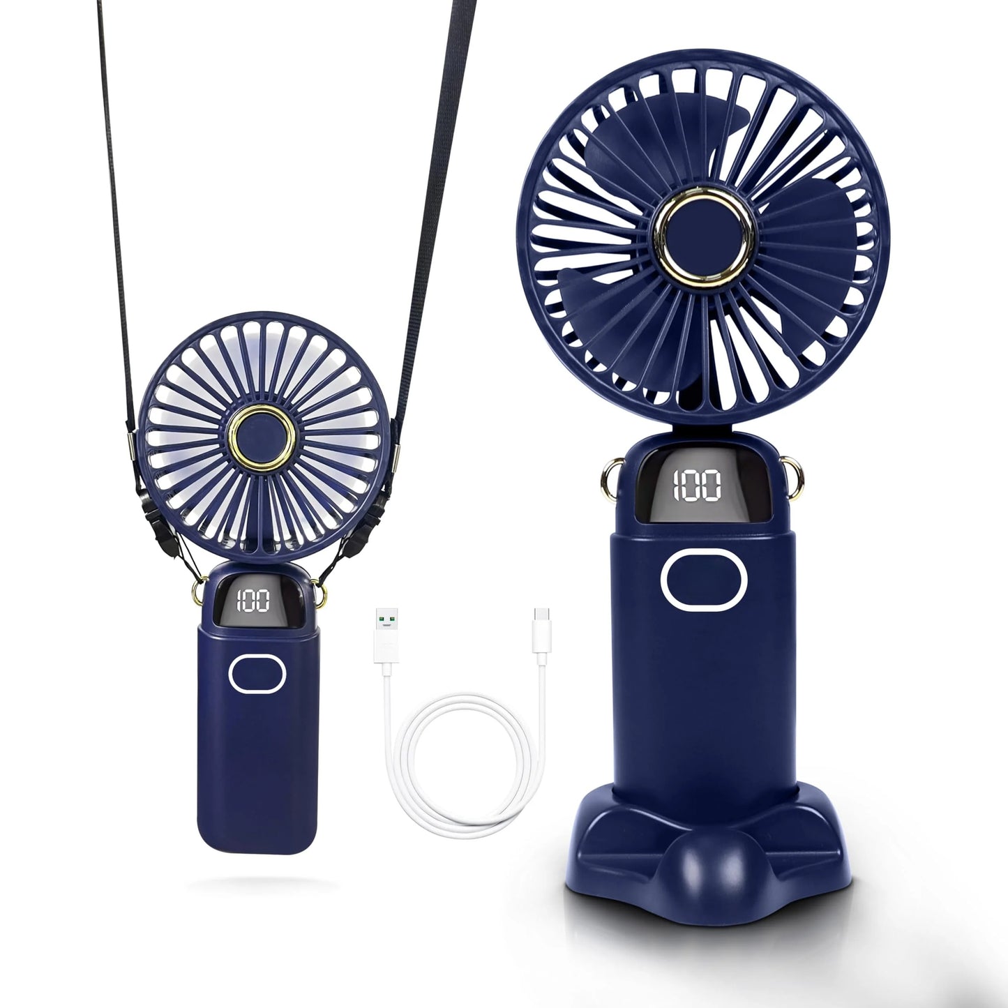 Portable Handheld Fan | USB Rechargeable with 5 Speed