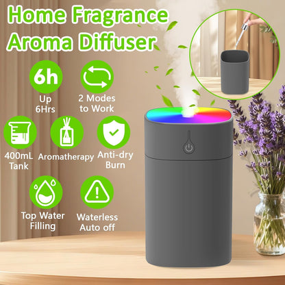 400ml Mini Humidifiers for Bedroom, Portable Aroma Diffuser