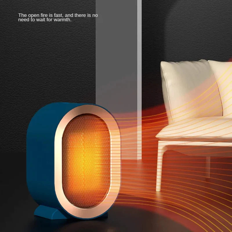 Compact Ceramic Space Heater | Portable Desktop Design with Safety Features
