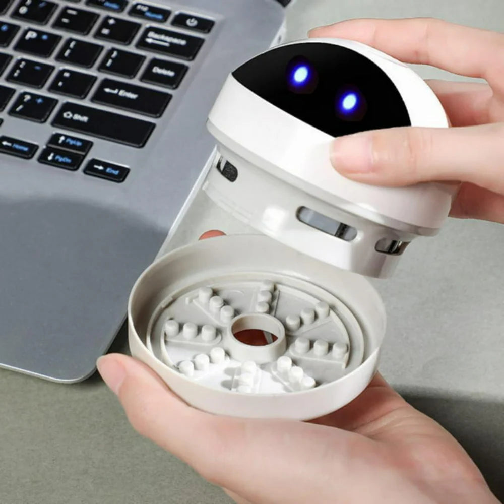 Compact USB Mini Desk Vacuum Cleaner with Powerful Suction – Cordless Desktop Vacuum for Quick Cleanup