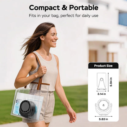 Portable Desk Fan - 5 Speed Rechargeable Battery Operated Fan, 4000Mah 17H Cooling