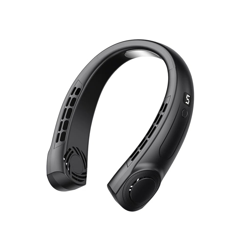 Portable Neck Fan, 4-speed, USB Charging, Blade-less Design, No Noise-Free