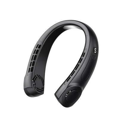 Portable Neck Fan, 4-speed, USB Charging, Blade-less Design, No Noise-Free