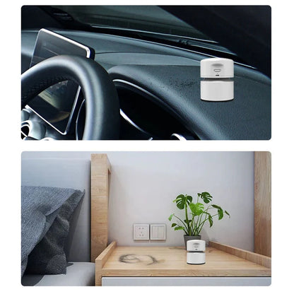 Desktop Mini Vacuum Cleaner USB Rechargeable Office Home Portable Paper Cleaner(White)